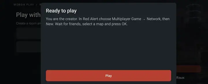 Confirm the game launch