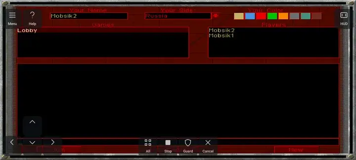 Hide the touch controls with HUD