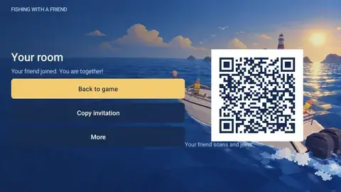 Приглашение открывается поверх игры, связь продолжает работать.